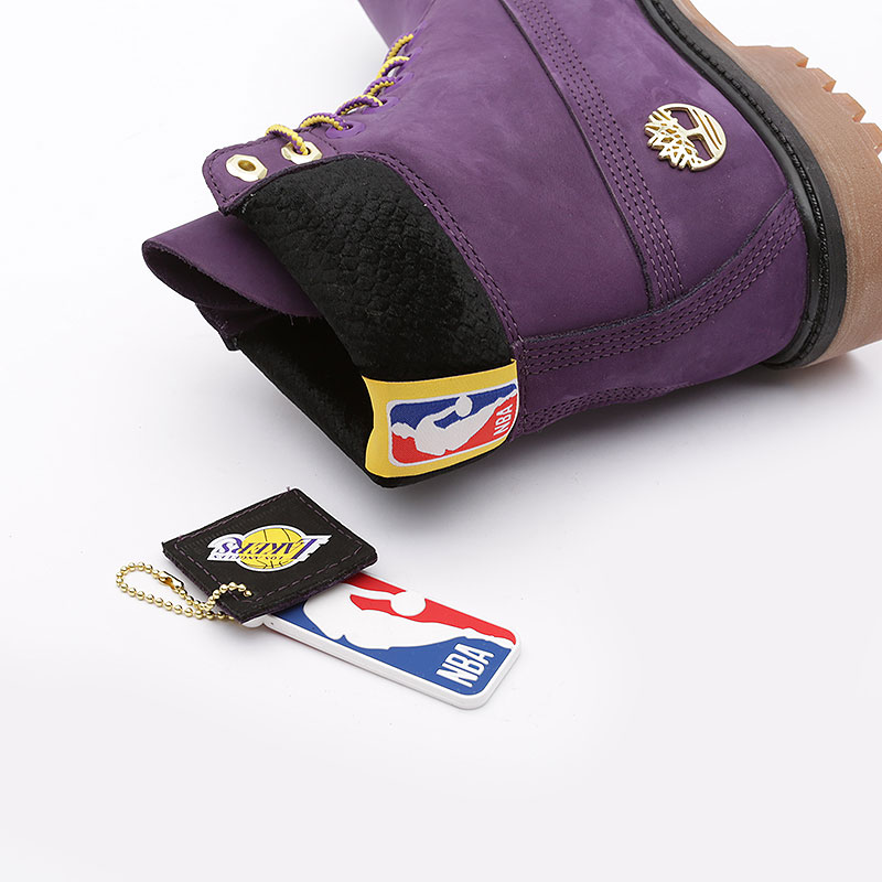 мужские фиолетовые ботинки Timberland Los Angeles Lakers NBA TBLA285HW - цена, описание, фото 6